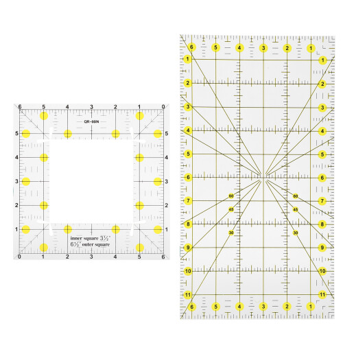 Rectangular Quilting Ruler Sewing Measuring Tool Acrylic Craft Cloth Supplies 1