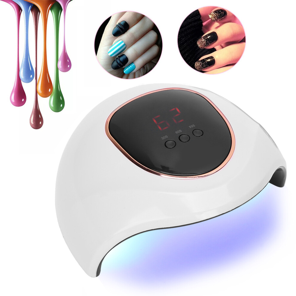Light/White 72W Uv Led Nail Art Gel Polish Dryer Manicure S2 Pro