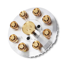 Stove Double Burners Home Desktop Embedded Liquefied Natural Fierce Nine Vents Easy To Clean Cookware Silver