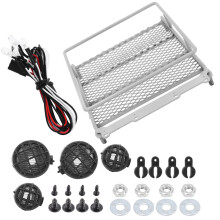 Metal Roof Rack Luggage Carrier with LED Light for MN90 / MN90K RC Cars