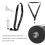 Black Adjustable Handheld Stabilizer Safety Rope for DJI OM 4 / Osmo Mobile 2/3 3