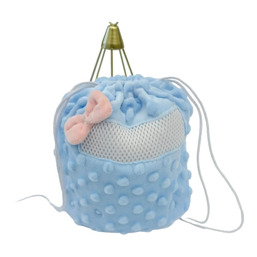 Sac de transport confortable pour Hamster, espace doux et-Bleu