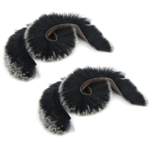 Rabbit Fur Bowstring Silencers 1Pair Damping Soft Attachments for Archery Bows
