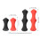 Silicone Bow String Protector & Finger Guard, Black or Red, Small & Large 5