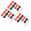 Silicone Bow String Protector & Finger Guard, Black or Red, Small & Large 8