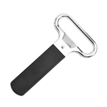 Tobenet korkudtrækker med indbygget åbner, vinåbner til korkede flasker, ergonomisk designet metaludtrækker med glat håndtag og rustfrit stål