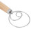 2Pcs Stainless Steel Dough Blender with Comfortable Oak Handle for Baking 1