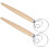 2Pcs Stainless Steel Dough Blender with Comfortable Oak Handle for Baking 16