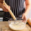 2Pcs Stainless Steel Dough Blender with Comfortable Oak Handle for Baking 3