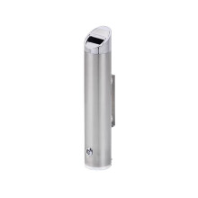Cigarettes Butt Receptacle Indoors Outdoors Stainless Steel Ash Pillar, Wall Mounted Street Cigarette Butt Collection for Home Patio