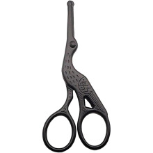 Stainless Steel Hair Scissors Eyebrow Nose Beauty Tools Round Headed Dot Design Smooth Polishing Comfortable Hand Feel Easy to Clean
