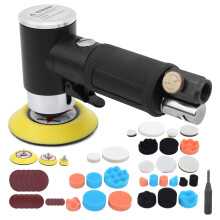 Air Sander 48Pcs Eccentric Polisher Set for Car Waxing and Sanding AT‑1500