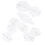 5Pcs Acrylic Patchwork Ruler Set with Double Shapes for Sewing and DIY Crafts 10