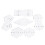 5Pcs Acrylic Patchwork Ruler Set with Double Shapes for Sewing and DIY Crafts 2