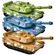 3Pcs Simulation Tank Inertia Pull Back Tank Models Educational Desktop Decor for Smooth Edges Yellow Green Blue