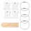 Durable Plastic Floss Organizer Cards with Clips & Winder 80 Pcs 15