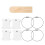 Durable Plastic Floss Organizer Cards with Clips & Winder 80 Pcs 16