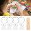 Durable Plastic Floss Organizer Cards with Clips & Winder 80 Pcs 9