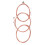 3Set Universal Steel Acoustic Folk Guitar Strings Replacement Rose Copper 9