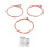 3Set Universal Steel Acoustic Folk Guitar Strings Replacement Rose Copper 4