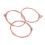 3Set Universal Steel Acoustic Folk Guitar Strings Replacement Rose Copper 10