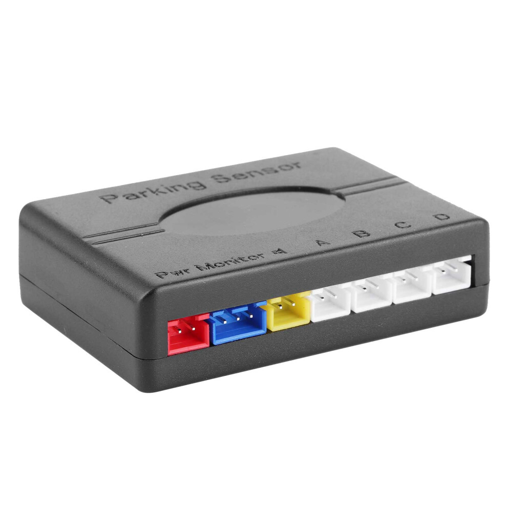Car Parking Radar Monitor Dc 12V Backup Detector With 4 Sensors, Black 5091361017566