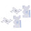 Multilateral Quilting Ruler Aluminum Patchwork Thickness Gauge 10x4cm 8