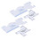 Multilateral Quilting Ruler Aluminum Patchwork Thickness Gauge 10x4cm 11