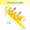 Two Belt Secure Paint Stirrer Tool For Uniform Sprinkle-Yellow 5