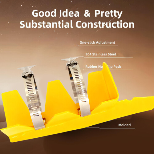 Two Belt Secure Paint Stirrer Tool For Uniform Sprinkle-Yellow 2