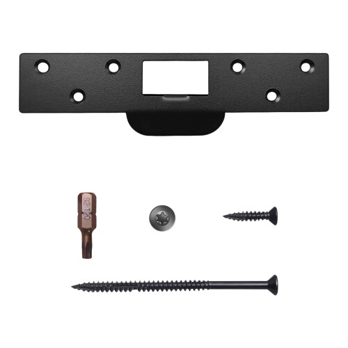 Stainless Steel Security Plate For Damaged Door Frame-Black