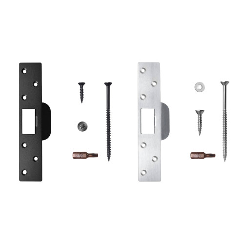 Stainless Steel Security Plate For Damaged Door Frame-Black 1