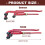 Heavy Duty Manual Pipe Thread Tool Pipeline Processing Wrench 3