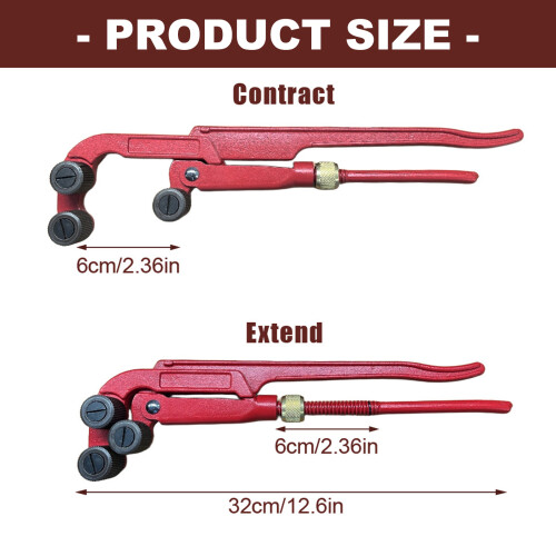 Heavy Duty Manual Pipe Thread Tool Pipeline Processing Wrench 2