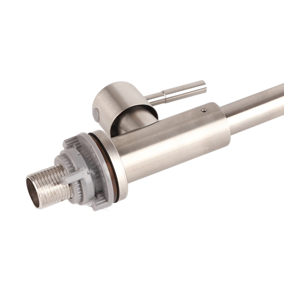 Stainless Steel G1/2In Kitchen Faucet 29Cm 360 Rotating Single Hole 7901361020047