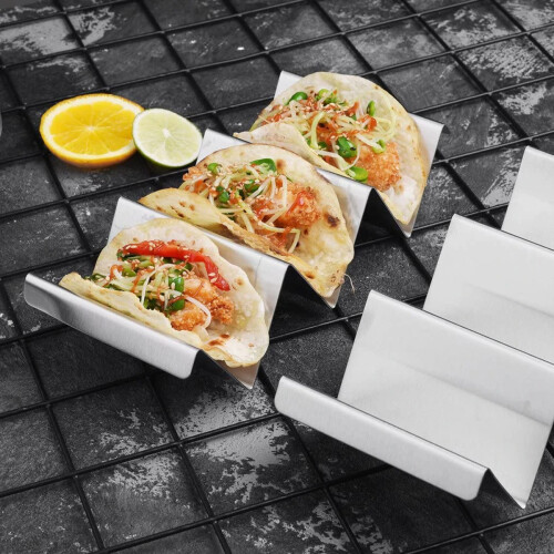 Γκουρμέ Taco Artisan, Μεταλλική θήκη για τάκος σε σχήμα U από ανοξείδωτο ατσάλι, 2