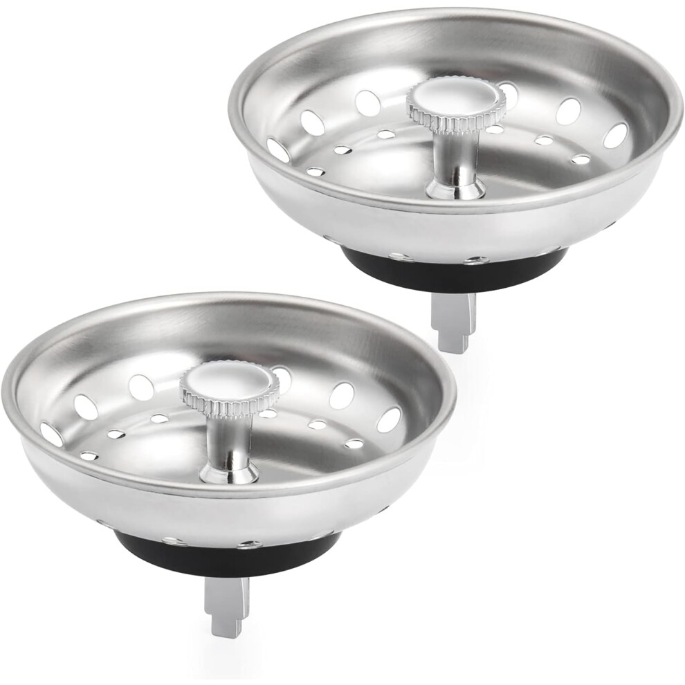 Efficient Sink Drain Strainer, Stainless Steel Dishwasher Safe Rim Protection For Smooth Fast Drainage, Easy Installation Operation For Kitchen Bathro 9363190673708