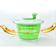 Salad Spinner, Non-Slip Ring Wide Base BPA-Free Material, Compact Design Ergonomic Handle For Quick Dry Design