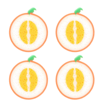Esfolie com facilidade usando a esponja esfoliante em formato de fruta para o corpo. Esta ferramenta de remoção possui uma superfície supermacia e