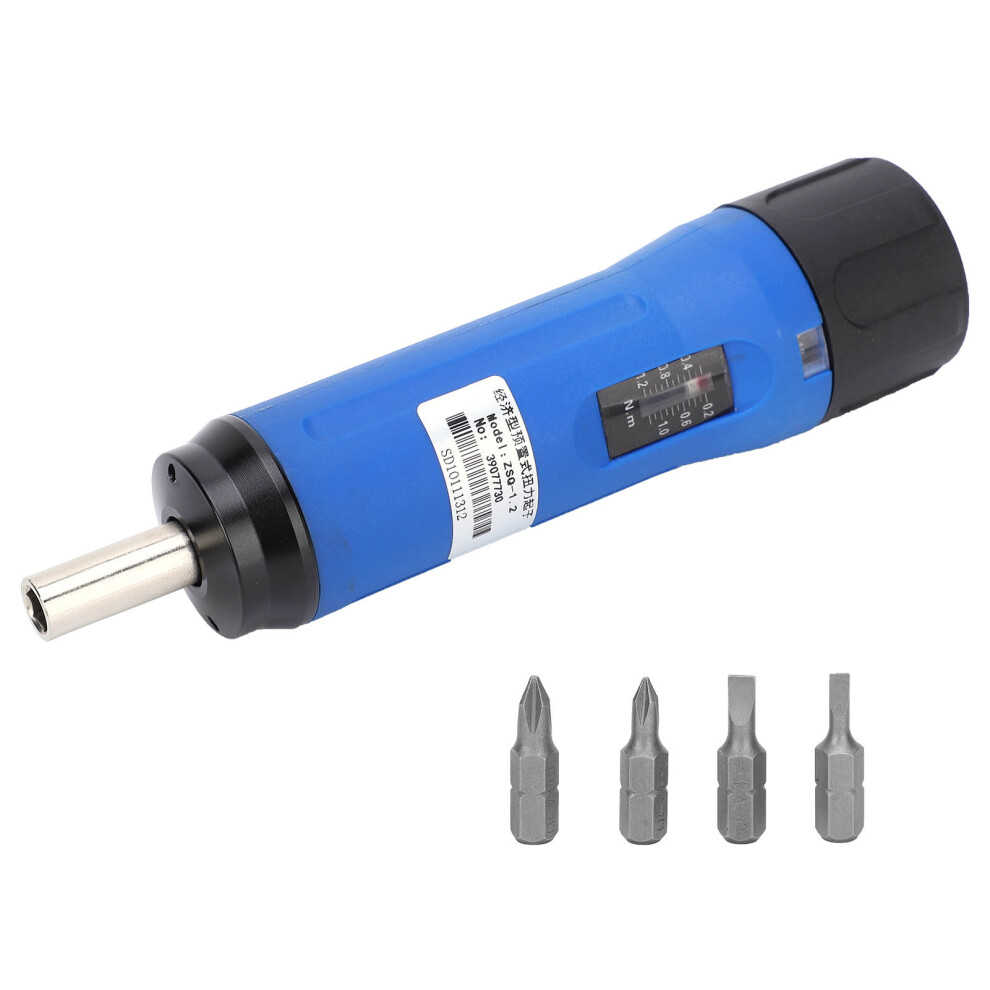 Zsqâ1.2 Adjustable Torque Screwdriver 0.2-1.2N.m | Iron/Nylon | 156Mm 4661361024690