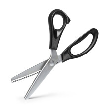 Scissors Steel Household Shears Comfort Grip Handled Professional Crafts Dressmaking Zig Zag Cut Scissors Sewing Fabric