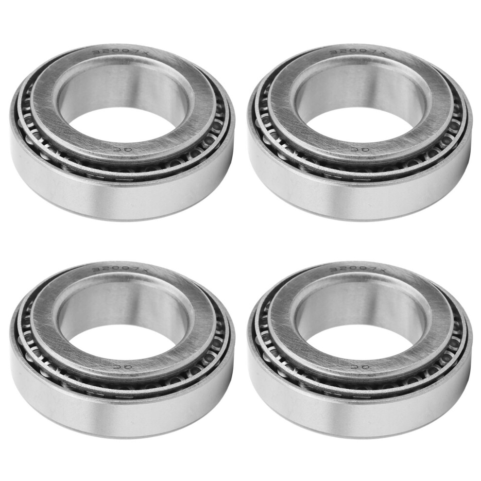 4Pcs Tapered Roller Bearing 32007 2007107 Steel Deep Groove 40Mm Inner 8481361027547