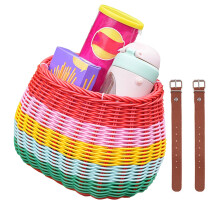 Bicycle Basket - Front Bicycle Basket | Bike Baskets | Children's Baskets | Basebar Bike Kids Baskêts | Detachable Loops Mounted Handlebar