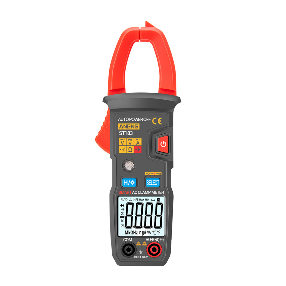 Aneng St183 Digital Clamp Meter 600A Voltage Resistance 180Mm Black 5061361031336