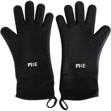 Heat Resistant Gloves for Cooking, Flexible Control with Food Contact Safe Material, Non-Slip Grip Silicone Gloves for Barbecue, Baking, Dishwasher Sa