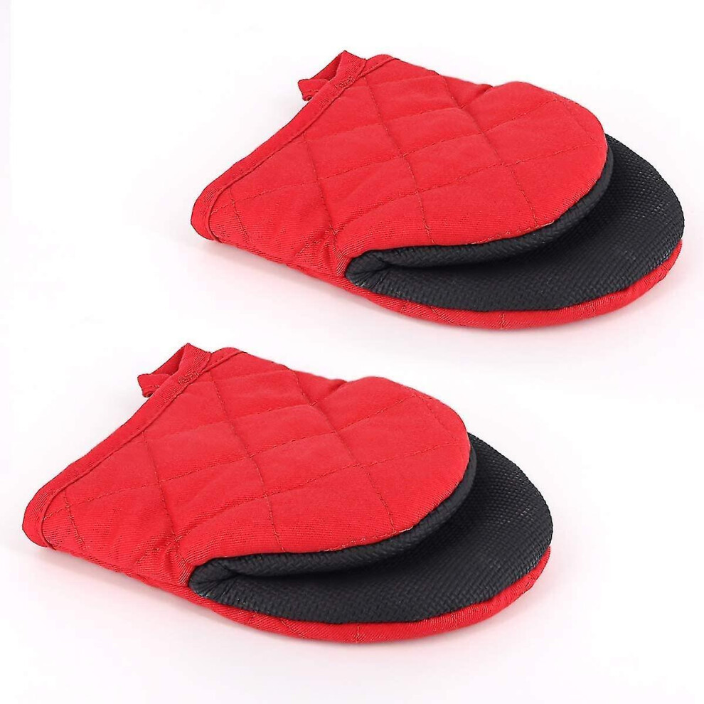 Cooking Companion, Non-Slip Grip Oven Mitts, Comprehensive Protection Covers Wrist, High Heat Resistance Up To 300ÂºF-image-OPC-PMYQ666-NEW