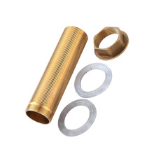 Permanent Faucet Fixing Nut For Hot Cold Water-Copper 80mm set