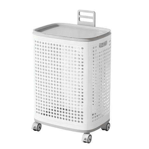 Panier à linge ventilé de grande capacité, en-Roue universelle
