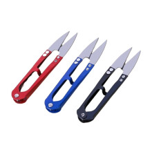 3Pcs Portable U-Shape Sewing Scissors Tailor Scissors Practical Sewing Supplies Yarn Snips Thread Cutter Nipperscolor(-Mixed Color)