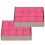 24pcs Red Pool Cue Chalks - Lightweight Low Powder Drop Design 10